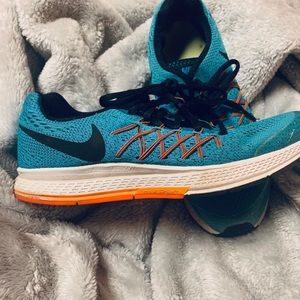 Blue & Orange Nike Zoom Tennis Shoes